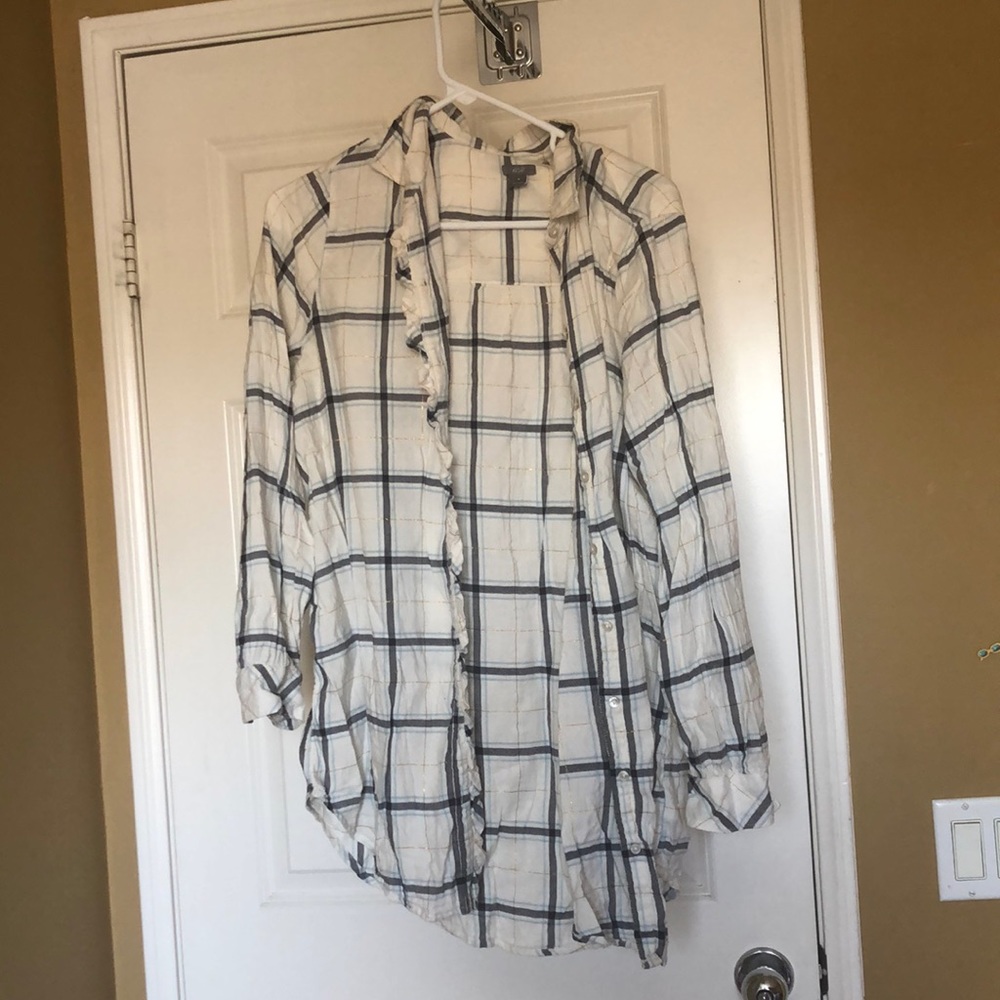 Aerie Plaid Top Sleepwear